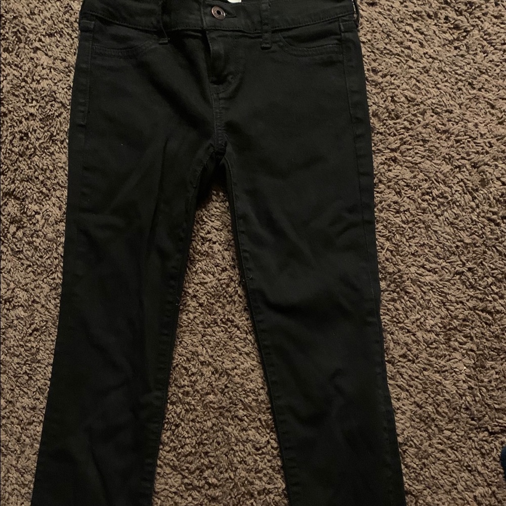 Abercrombie youth girls black jeans.